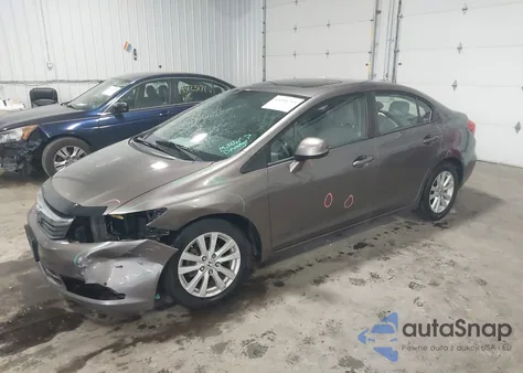 2012 Honda Civic Ex-L from USA, damaged, VIN 19XFB2F99CE047755